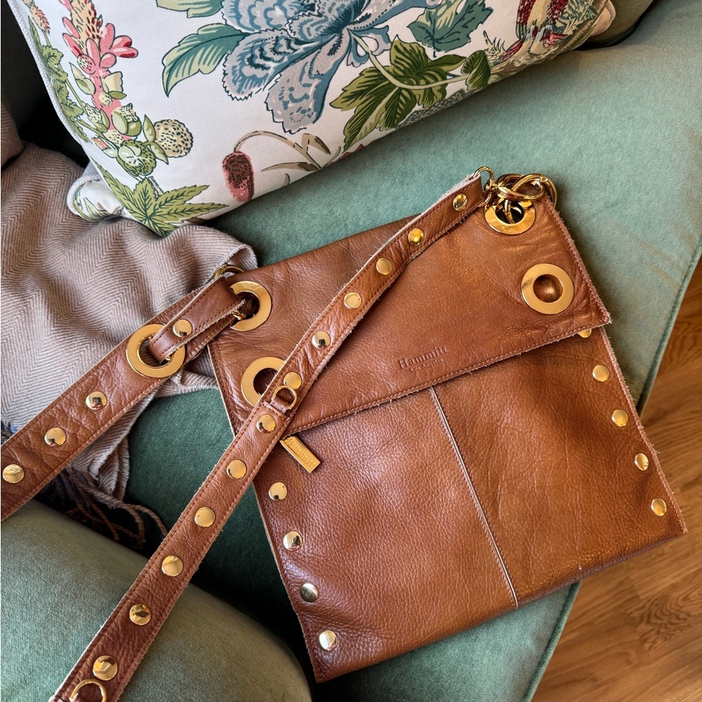 Hammitt Large Montana Purse/Crossbody. Gold hardware. Cognac. Retail $695.